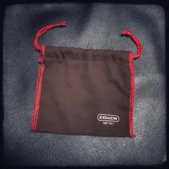 【未使用♡美品】COACH 保存袋 巾着袋 ダークブラウン