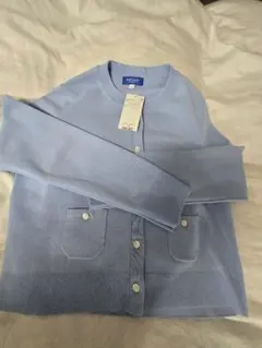 BLUE LABEL CRESTBRIDGE 長袖カーデ ライトブルー 38のサムネイル