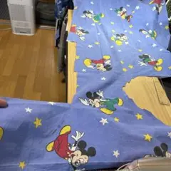 ミッキーミニービンテージシーツハギレ