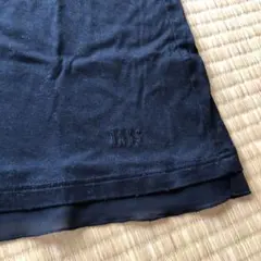 美品DAKSダックス黒ブラック刺繍シ－スル－ロゴ入りシフォンのサムネイル