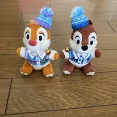 チップとデールぬいぐるみバッジ