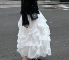 thetoe Iris Tulle Skirt White Mサイズ Iris Tulle Skirt – THE TOÉ