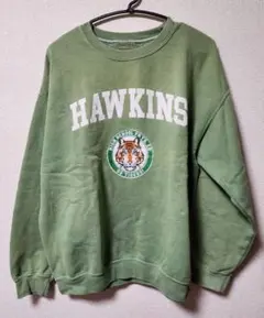 Stranger Things Hawkins スウェット M グリーン