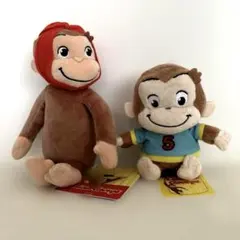 【非売品】おさるのジョージ マスコット 2体セット タグ付き　まとめ売り