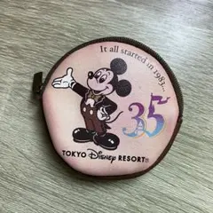 ディズニーランド　35周年　一眼レフカメラ用レンズキャップケース　ミッキー
