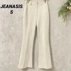 JEANASIS ジーナシス ヌバックライクフレアパンツ ベージュ S