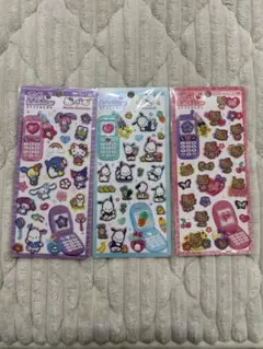 (正規品)平成はっぴーフォンクロミ　日焼けキティ　ポチャッコ3点セット