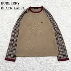 BURBERRY BLACK LABEL ノバチェック 長袖ニット 2 ベージュのサムネイル