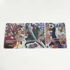 ROUND1 ルフィ ゾロ サンジ 3枚セット ワンピースカード - メルカリ