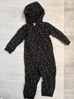 H&M フード付き星柄ロンパース 12-18M
