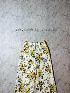 le.couer blanc ルクールブラン　花柄パンツ 38のサムネイル