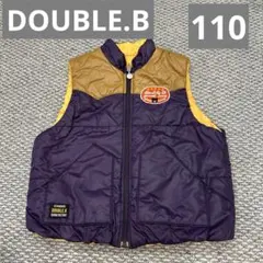 DOUBLE.B ダブルビー ダウンベスト リバーシブル 110