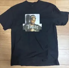 Tシャツ 半袖 クルーネック 2PAC TUPAC プリント 大きめ ゆったり 
