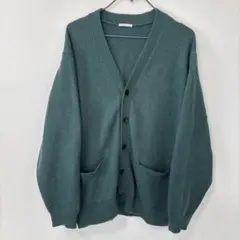 GU グリーン カーディガン Mサイズ 2ポケット