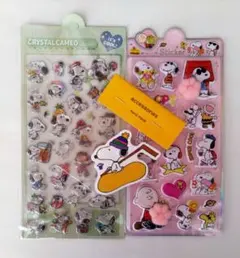スヌーピー クリスタルシール 肉球シール　ステッカーセット