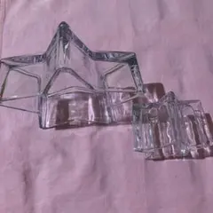 ガラス器星型大小セット