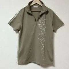 ☆ BUONA GIORNATA (L) ハーフ ジップ プリント カットソー