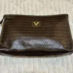 Valentino ヴァレンティノ ヴィンテージ モノグラム クラッチバッグ V