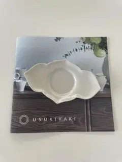 usukiyaki 臼杵焼 うすき焼き　稜花茶托　白のサムネイル
