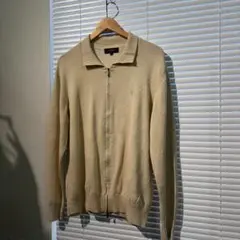 BURBERRY LONDON ジップアップ ニット カーディガン ベージュ