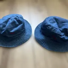 GLOBALWORK 帽子ハット　リバーシブル　デニム　迷彩　セット　S M