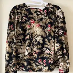 H&M 花柄　長袖トップス　ブラウス