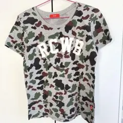 ロデオクラウンズ 迷彩柄 カモフラ 半袖Tシャツ S グレー y2kのサムネイル