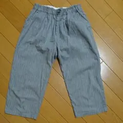 ワイドパンツグレー(女の子、子供用)135cmグリーンレーベル