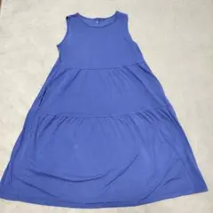 ユニクロ ワンピース150 スカート ユニクロ女の子150 ブルー