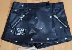 ZIDDY 星柄刺繍 ハーフパンツ 黒 130cm