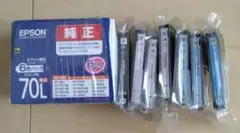 EPSON 純正インク IC6CL70L 6色パック バラ7本セット（期限切れ）のサムネイル