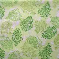 USAコットン グリーン葉っぱ柄 約110cm×37cm