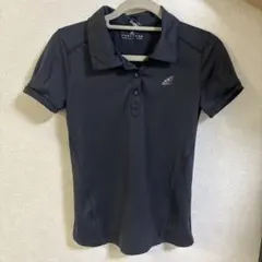 レディース　adidas CLIMALITE 半袖ポロシャツ M ダークグレー