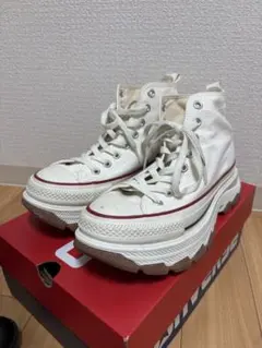 【CONVERSE】オールスター 厚底 スニーカー/ホワイト/ハイカット