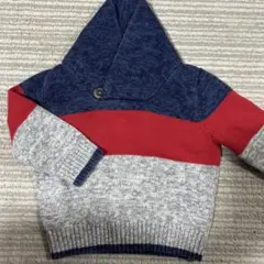 babyGap ベビーギャップ　ニット　12-18M ネイビー/レッド/グレー