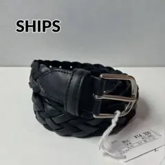 SHIPS シップス イタリア製 レザー コンビネーション メッシュ ベルトのサムネイル