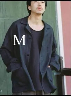 LIDNM RAYON LINEN CHORE JACKET カバーオール