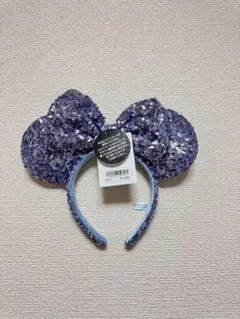 東京ディズニーリゾート ミニー カチューシャ スパンコール　水色