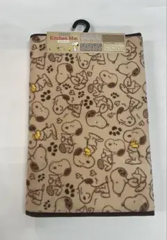 スヌーピーキッチンマット　キッチンマット　スヌーピー　ブラウン
