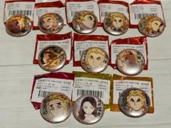 鬼滅の刃　絵巻カフェ　缶バッジ　煉獄杏寿郎　千寿郎　瑠火　槇寿郎