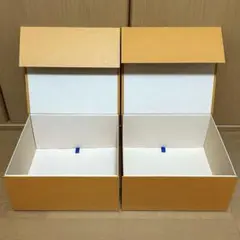 2箱セット ルイヴィトン 空箱 オレンジ マグネット バッグ用 ギフト 大 特大