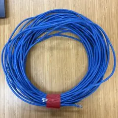 青いLANケーブル 31.5m RJ45コネクタ付き　CAT6A 高耐久