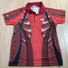 Butterfly 卓球 ポロシャツ 84 レッド