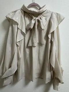 dazzlin ダズリン　トップス　リボンブラウス