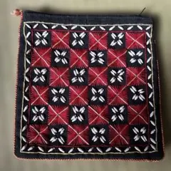 【稀少】カレン族 伝統手刺繍 ジュズダマ ポーチ ヴィンテージのサムネイル