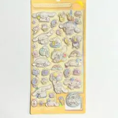 シナモロール 立体シール ウォーターシール ボンボンドロップシール風