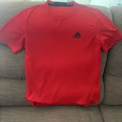adidas メンズ 半袖Tシャツ レッド