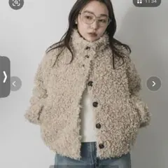 SENSE OF PLACE プードルファーミドルジャケット