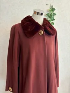 ROZEN✨レディース✨カシミアコート バーガンディ 9号 上品 上質