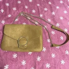 ベージュ スエード風 クラッチバッグ